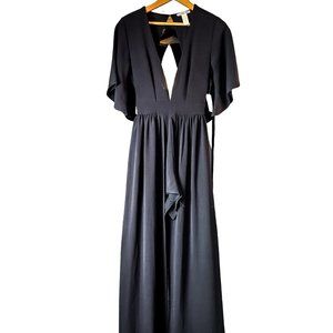 ☀️ NWT Charlotte Russe Overlay Maxi Romper  Dress